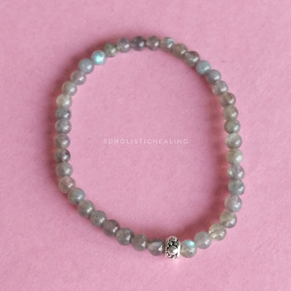 Labradorite Skinny Bracelet 4mm