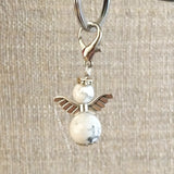 Howlite Guardian Angel Charm