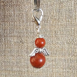 Red Jasper Guardian Angel Charm