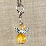 Citrine Guardian Angel Charm