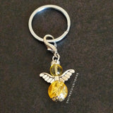 Citrine Guardian Angel Charm