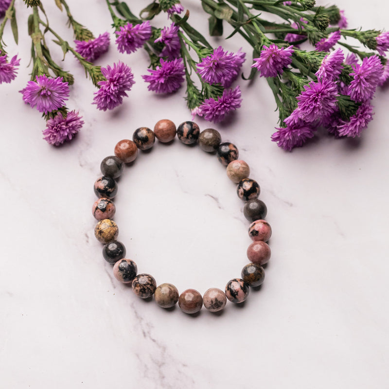 Heart of Rescue - Rhodonite Bracelet - Healing Designed