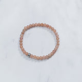 Strawberry Quartz Skinny Bracelet