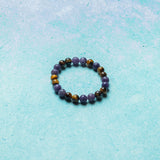 Lepidolite And Tigers Eye Bracelet