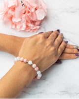 Pink Opal And Moonstone Bracelet