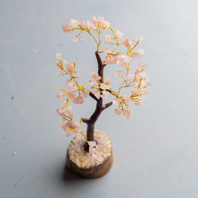 Rose Quartz Crystal Tree