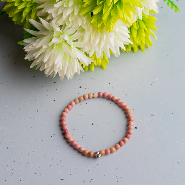 Rhodocrosite Skinny Bracelet