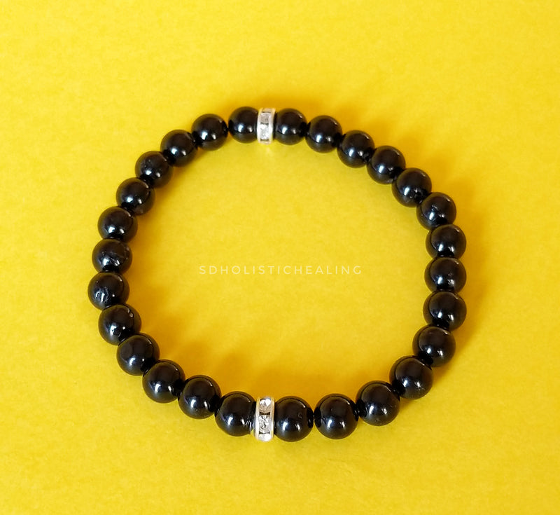 Black Tourmaline Slim Bracelet