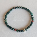 Bloodstone Skinny Bracelet 4mm