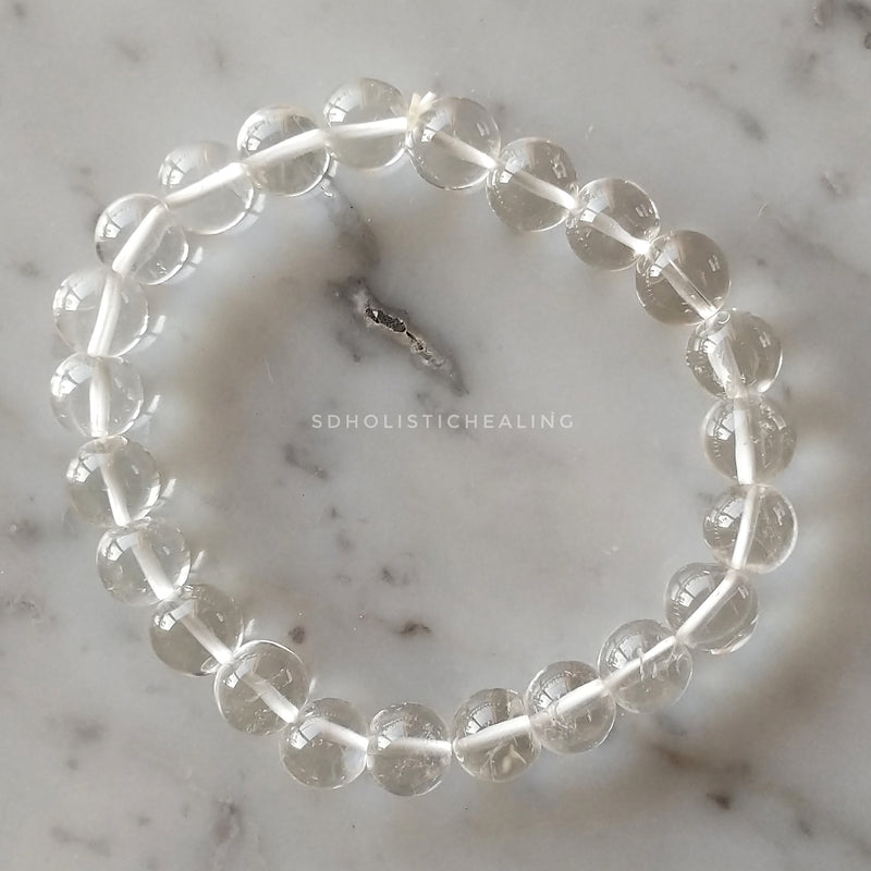 Rock Crystal Mineral Quartz Stone Strand Bracelets Irregular Nuggets  Natural Clear Quartz White Crystal Bracelet for Women Femme - AliExpress