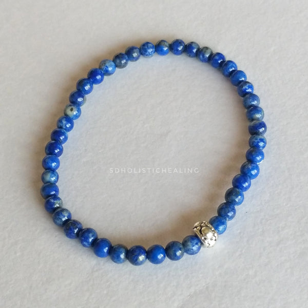 Lapis Lazuli Skinny Bracelet 4mm