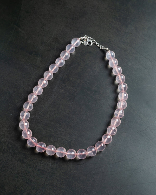 Rose Quartz Faceted Necklace