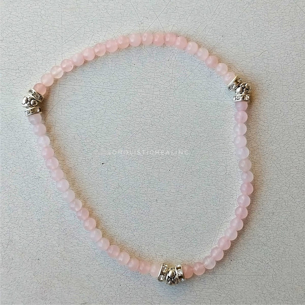 Rose Quartz Anklet