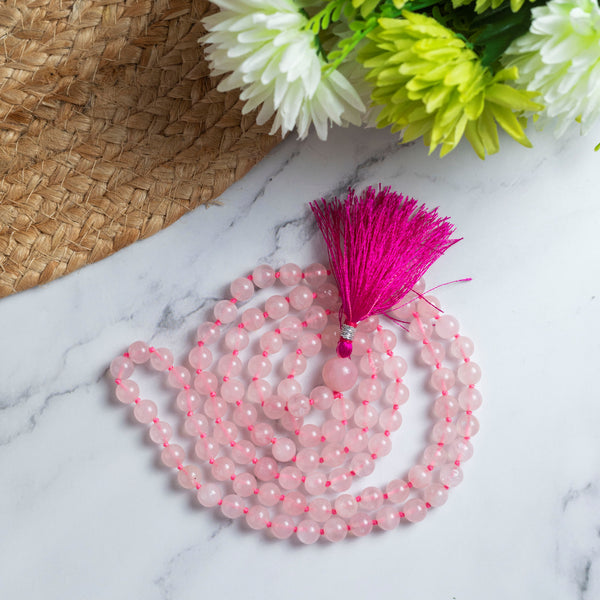 Rose Quartz Jaap Mala